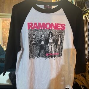 Ramones Graphic Black and White Long Sleeve Tee